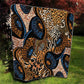 African Ankara Motifs Mixed Animal Skins Quilt