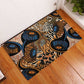 African Ankara Motifs Mixed Animal Skins Rubber Doormat