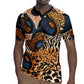 African Ankara Motifs Mixed Animal Skins Rugby Jersey