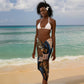 African Ankara Motifs Mixed Animal Skins Sarong