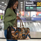 African Ankara Motifs Mixed Animal Skins Travel Bag