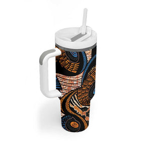 African Ankara Motifs Mixed Animal Skins Tumbler With Handle