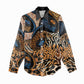 African Ankara Motifs Mixed Animal Skins Women Casual Shirt LT9