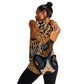 African Ankara Motifs Mixed Animal Skins Women Racerback Tank