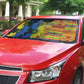 African Ethnic Kitenge Ankara Style Auto Sun Shade