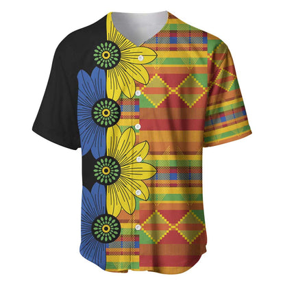 African Ethnic Kitenge Ankara Style Baseball Jersey