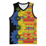 African Ethnic Kitenge Ankara Style Basketball Jersey LT9