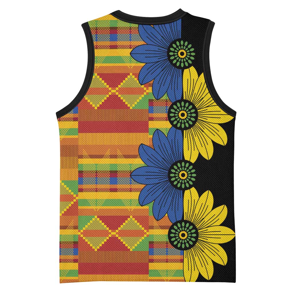African Ethnic Kitenge Ankara Style Basketball Jersey LT9