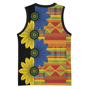 African Ethnic Kitenge Ankara Style Basketball Jersey - African Pride