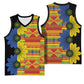 African Ethnic Kitenge Ankara Style Basketball Jersey LT9