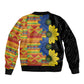 African Ethnic Kitenge Ankara Style Bomber Jacket