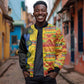 African Ethnic Kitenge Ankara Style Bomber Jacket