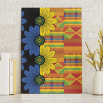 African Ethnic Kitenge Ankara Style Canvas Wall Art