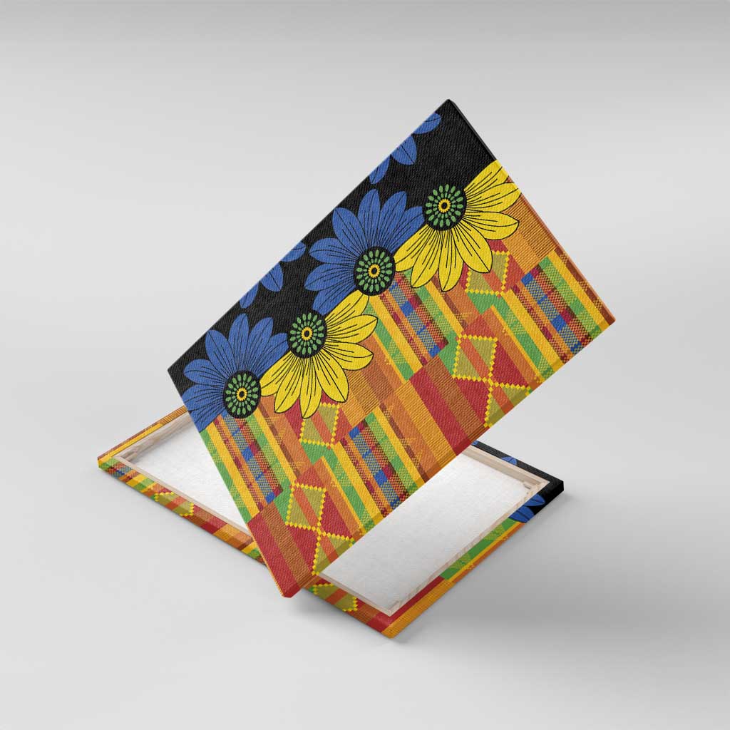 African Ethnic Kitenge Ankara Style Canvas Wall Art