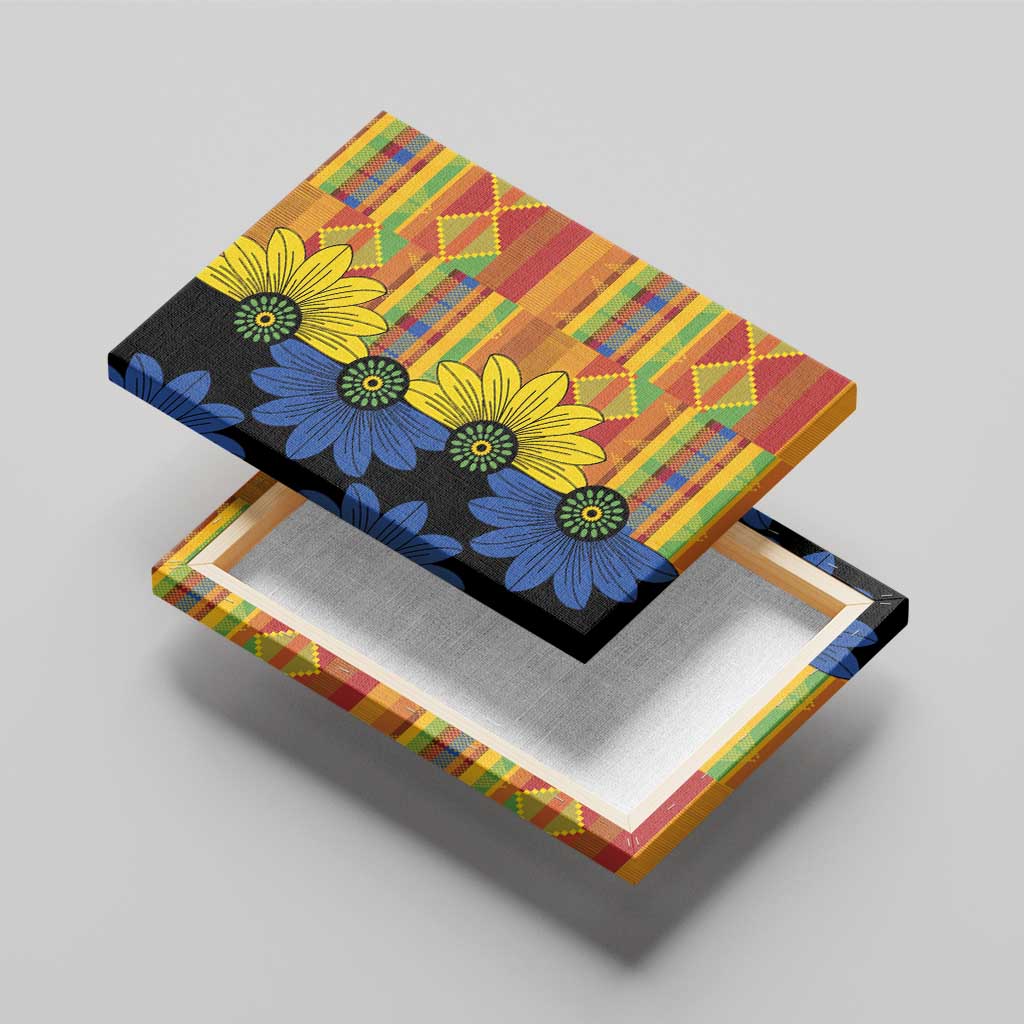 African Ethnic Kitenge Ankara Style Canvas Wall Art