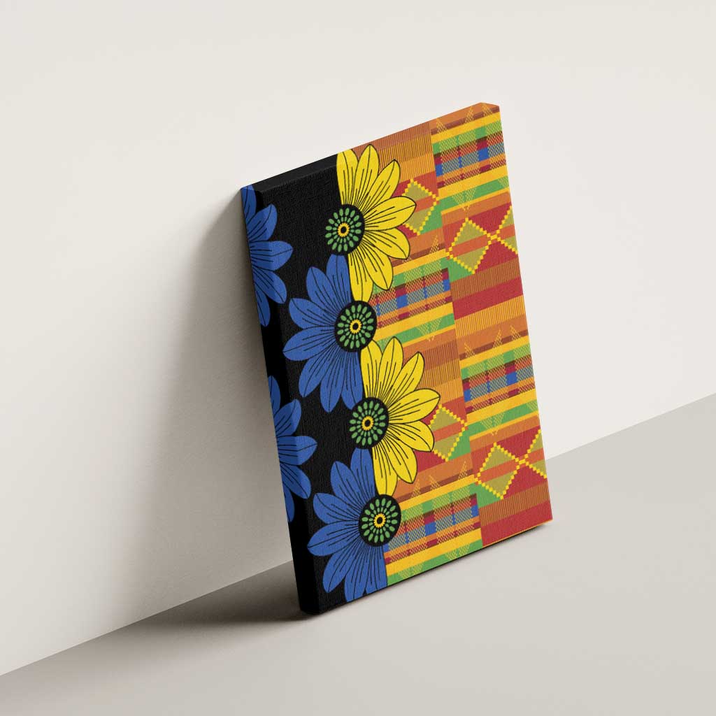 African Ethnic Kitenge Ankara Style Canvas Wall Art