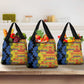 African Ethnic Kitenge Ankara Style Grocery Bag