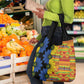 African Ethnic Kitenge Ankara Style Grocery Bag