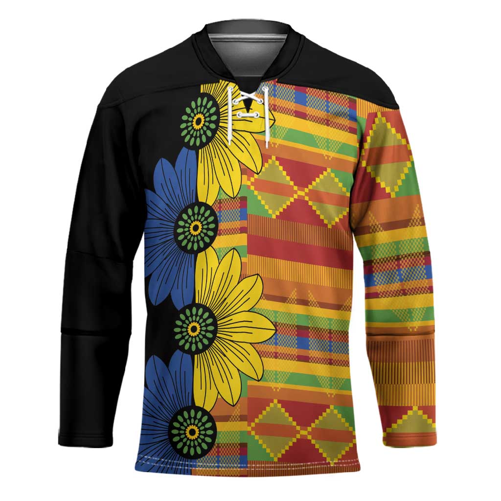 African Ethnic Kitenge Ankara Style Hockey Jersey