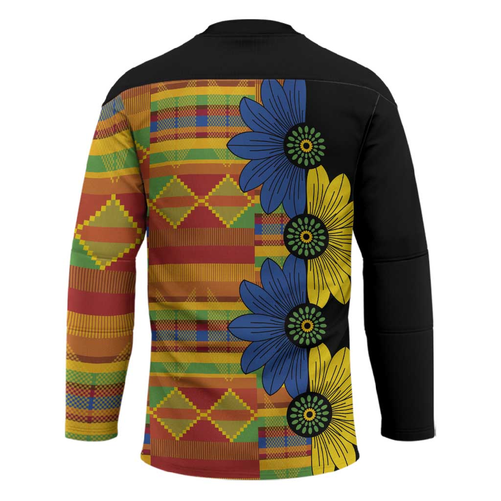 African Ethnic Kitenge Ankara Style Hockey Jersey
