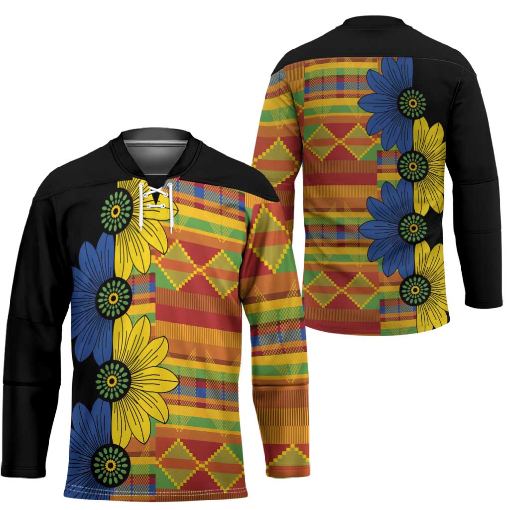 African Ethnic Kitenge Ankara Style Hockey Jersey