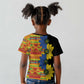 African Ethnic Kitenge Ankara Style Kid T shirt