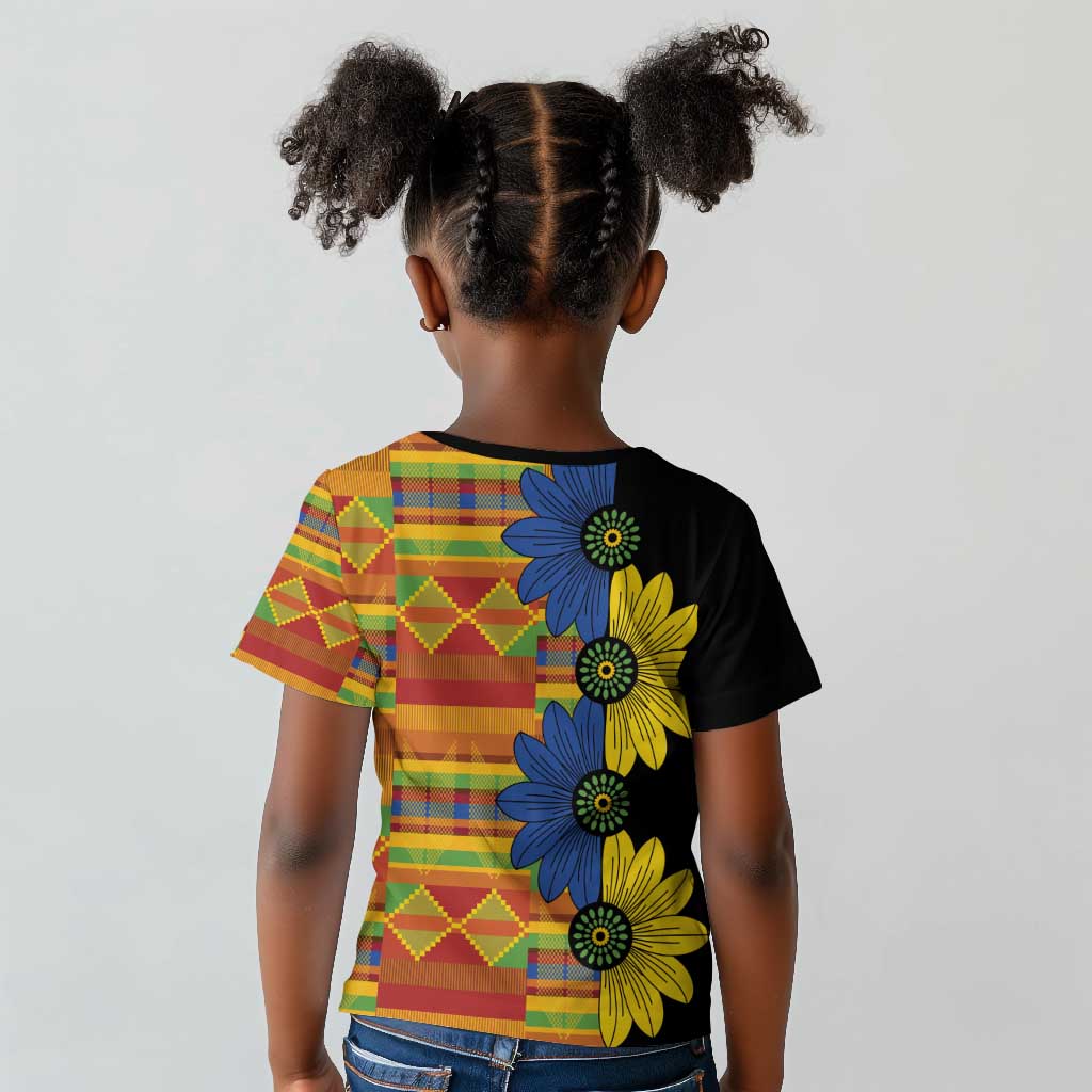 African Ethnic Kitenge Ankara Style Kid T shirt
