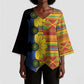 African Ethnic Kitenge Ankara Style Kimono Sleeve Blouse