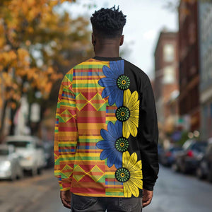 African Ethnic Kitenge Ankara Style Long Sleeve Shirt