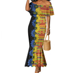 African Ethnic Kitenge Ankara Style Mermaid Dress