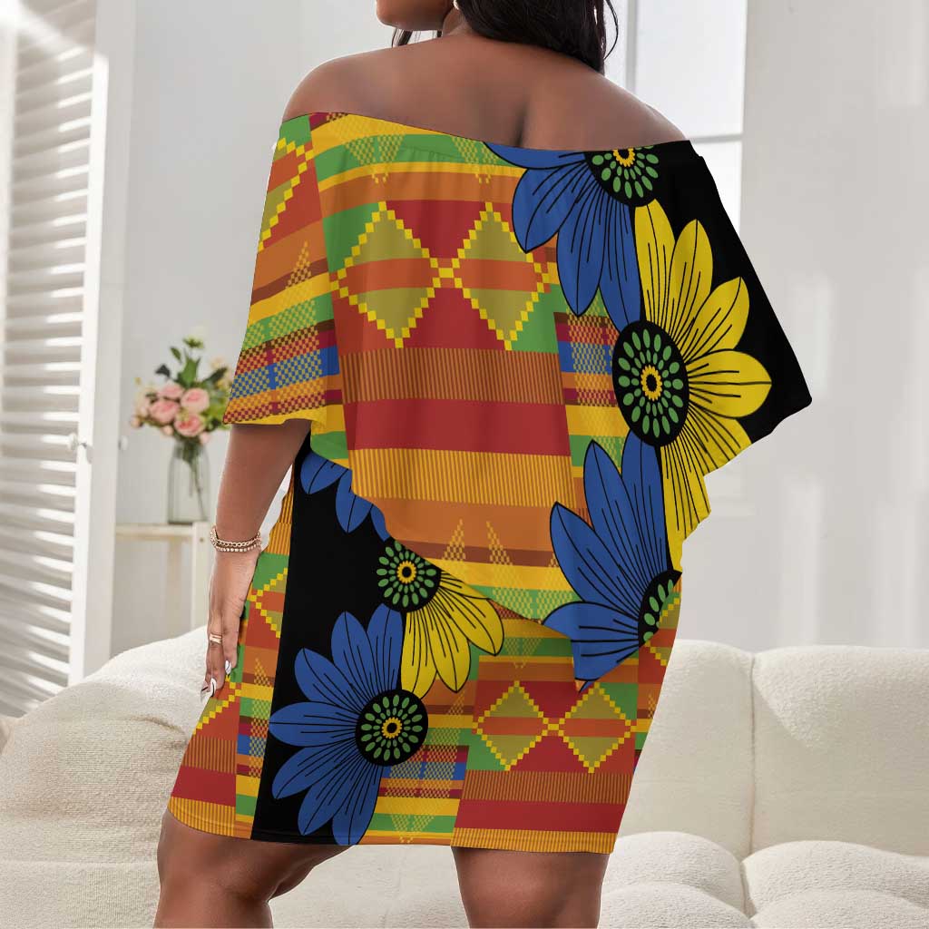 off the shoulder ankara dress Peach Ankara Off Shoulder Maxi Dress