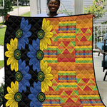 African Ethnic Kitenge Ankara Style Quilt