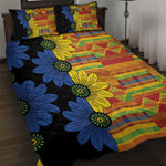 African Ethnic Kitenge Ankara Style Quilt Bed Set