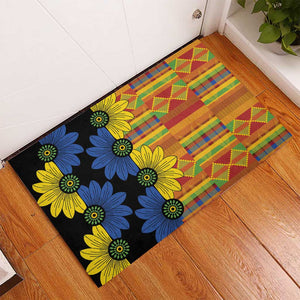 African Ethnic Kitenge Ankara Style Rubber Doormat