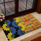 African Ethnic Kitenge Ankara Style Rubber Doormat
