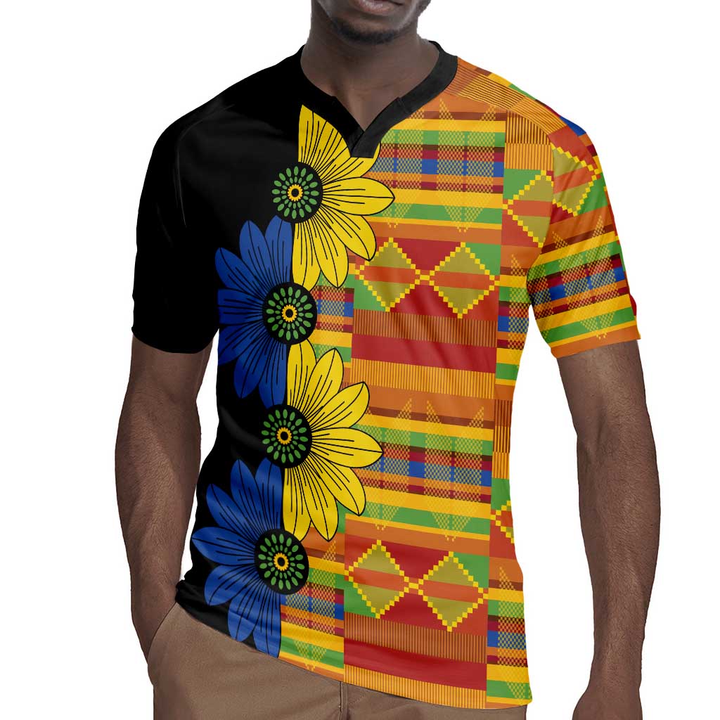 African Ethnic Kitenge Ankara Style Rugby Jersey
