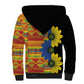 African Ethnic Kitenge Ankara Style Sherpa Hoodie