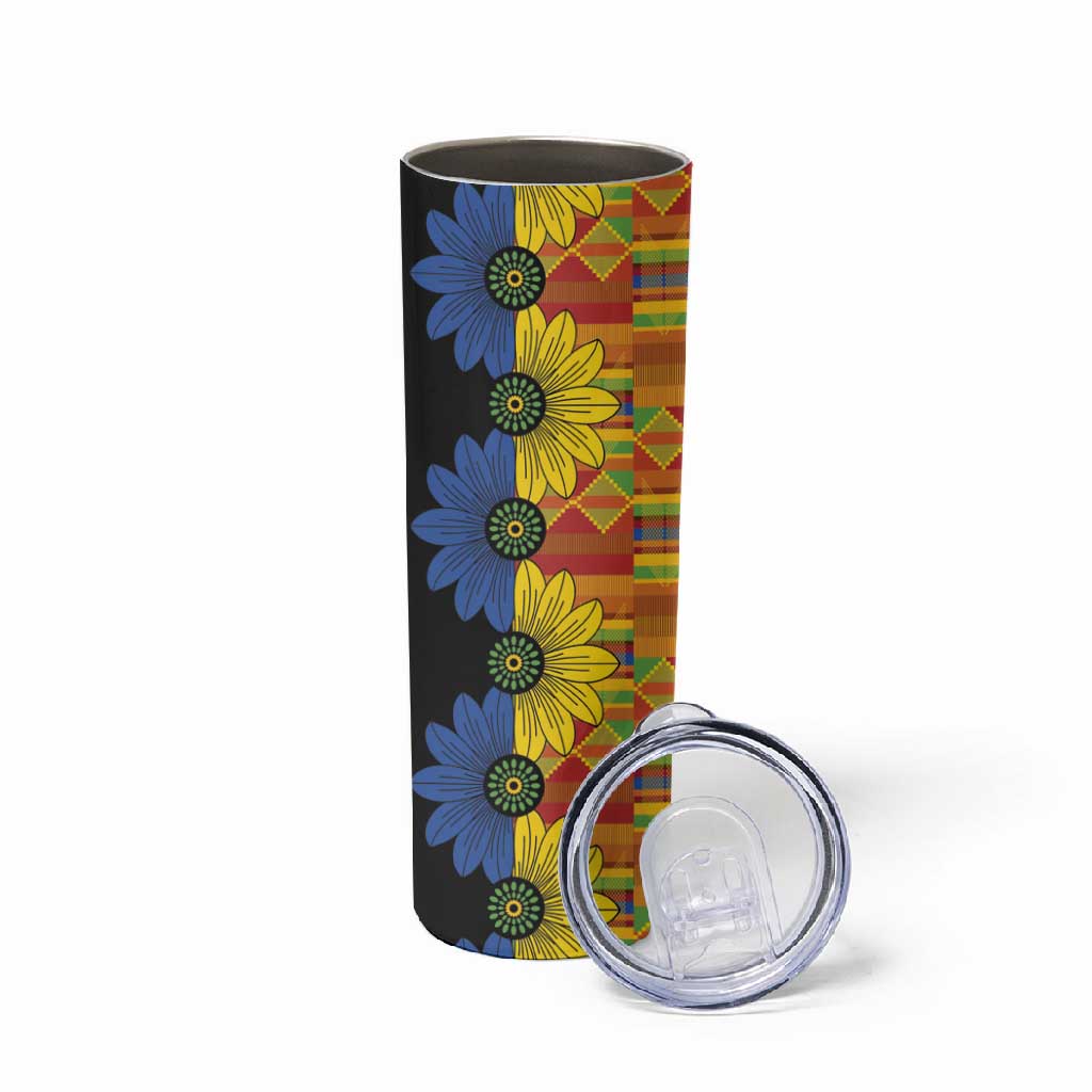 African Ethnic Kitenge Ankara Style Skinny Tumbler