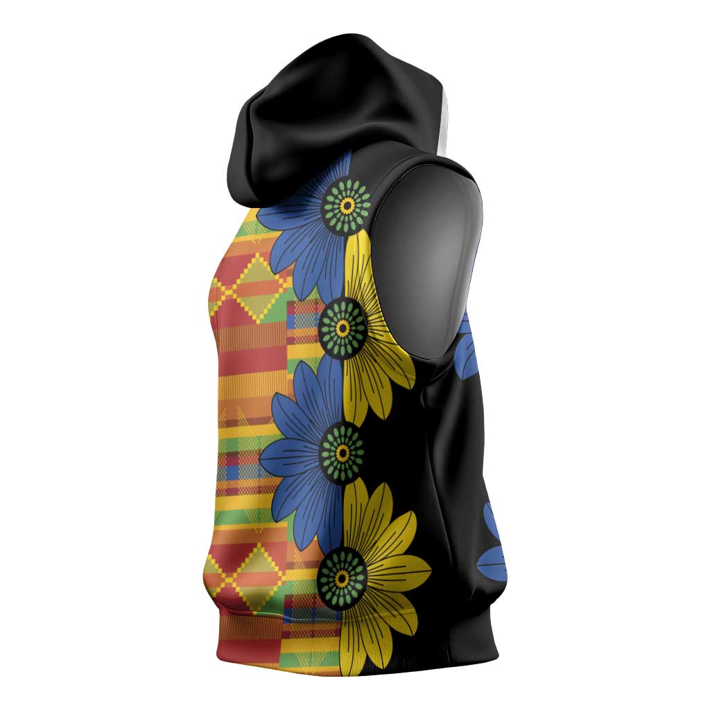 African Ethnic Kitenge Ankara Style Sleeveless Hoodie - African Pride