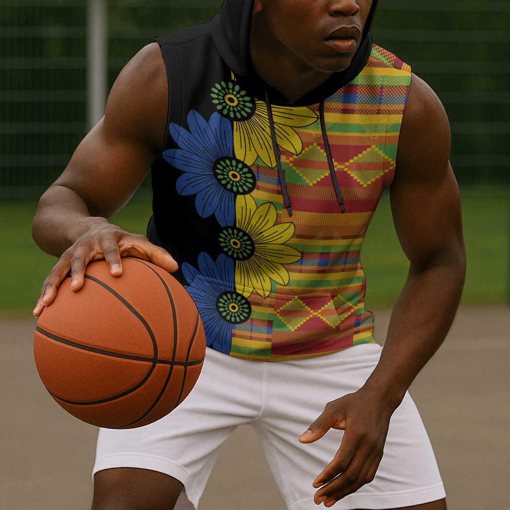 African Ethnic Kitenge Ankara Style Sleeveless Hoodie - African Pride