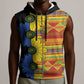 African Ethnic Kitenge Ankara Style Sleeveless Zip Hoodie - African Pride