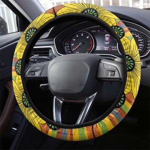 African Ethnic Kitenge Ankara Style Steering Wheel Cover
