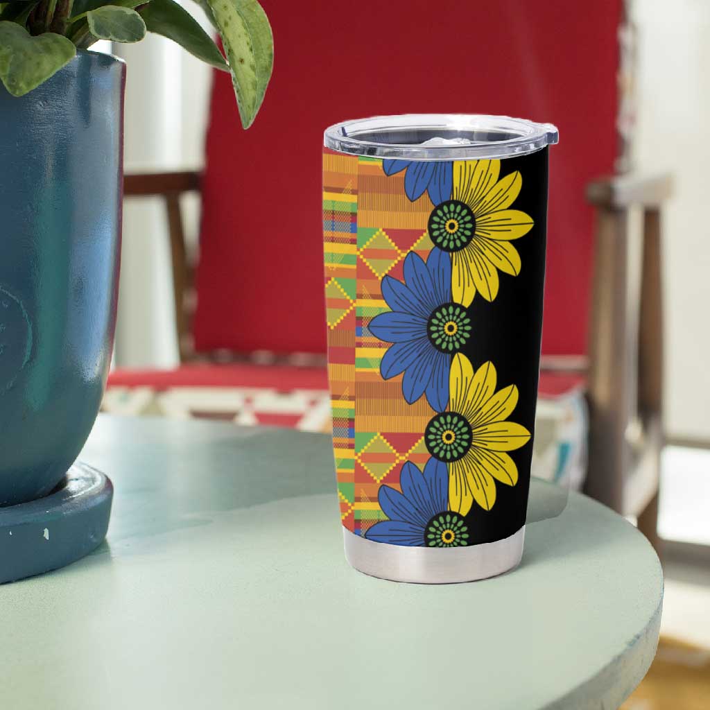 African Ethnic Kitenge Ankara Style Tumbler Cup