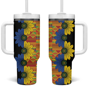 African Ethnic Kitenge Ankara Style Tumbler With Handle