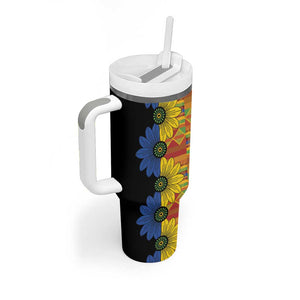 African Ethnic Kitenge Ankara Style Tumbler With Handle
