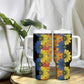 African Ethnic Kitenge Ankara Style Tumbler With Handle
