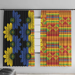African Ethnic Kitenge Ankara Style Window Curtain