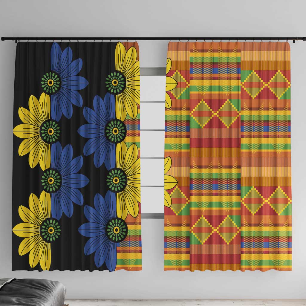 African Ethnic Kitenge Ankara Style Window Curtain