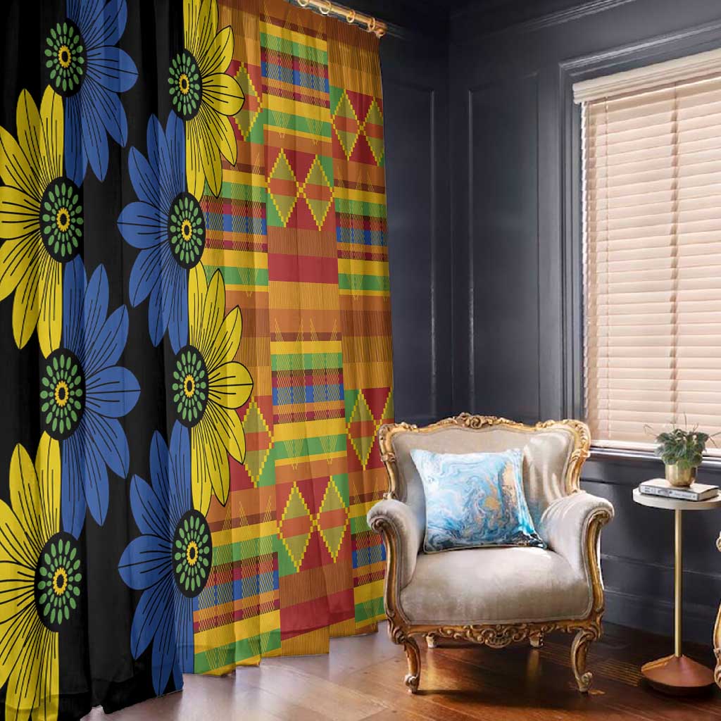 African Ethnic Kitenge Ankara Style Window Curtain