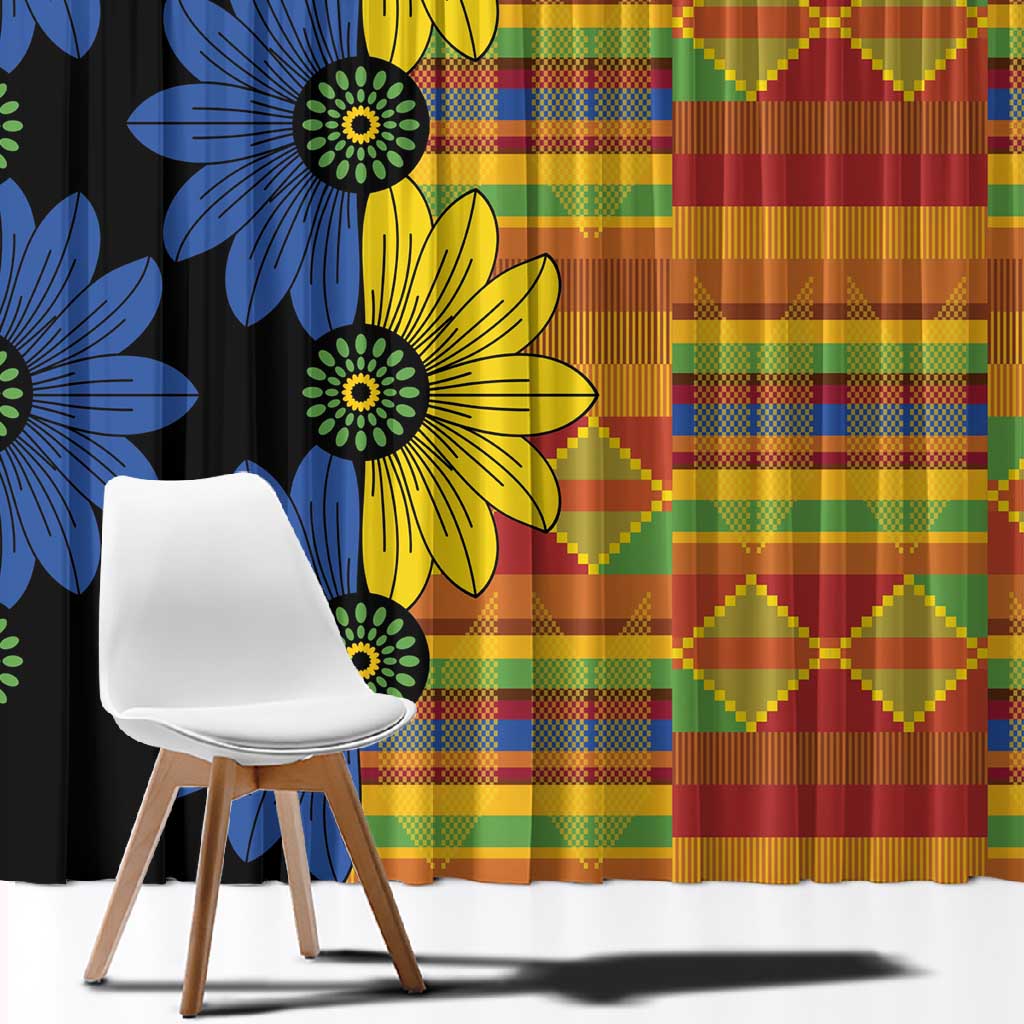 African Ethnic Kitenge Ankara Style Window Curtain